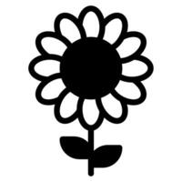 Spring flower sun Vector object illustration