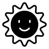 Spring sun Vector object illustration