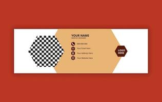 Modern E-mail signature Template Design vector