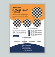 Corporate Real Estate Flyer Design Template vector