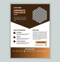 Corporate Business Flyer Design Template vector