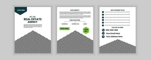 Creative Real Estate Catalogue Design Template vector