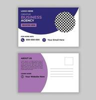 Modern Corporate business postcard design vector