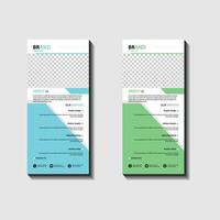 Professional Rack Card Design Templates vector