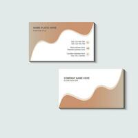 creativo impresión negocio tarjeta diseño vector