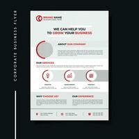 Professional and creative corporate business flyer template. vector