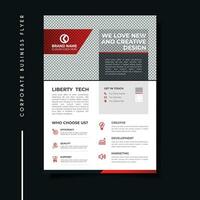 Professional and creative corporate business flyer template. vector