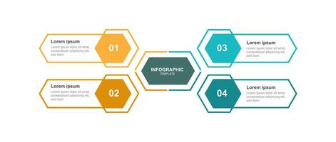 infografía vector elemento con íconos y 4 4 paso proceso adecuado para información gráfico y negocio presentación