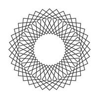 Decorative Radial Circle Pattern background vector
