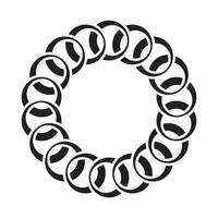 Decorative Radial Circle Pattern background vector