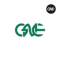 Letter GNE Monogram Logo Design vector