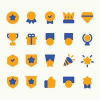 reward icon set vector