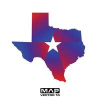 Texas map vector elements, Texas map vector template