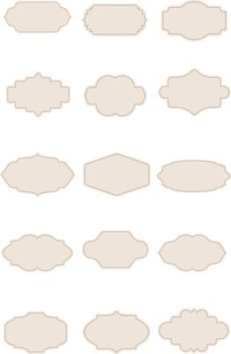 Vintage Label Elements Set