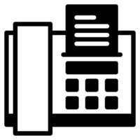 office tools fax vector object illustration