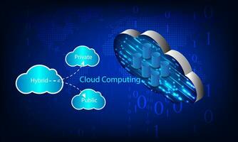 gráficos vector nube informática concepto datos transferir nube símbolo para un red conexiones datos en línea