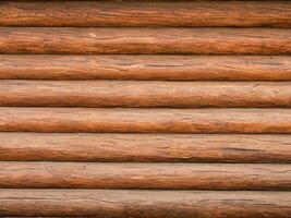 Brown wood log wall surface background image photo