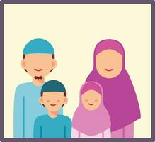 MOSLEEM FAMILY illustration vector