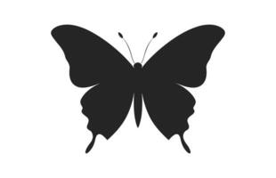 un hermosa mariposa silueta gratis, un monarca mariposa vector