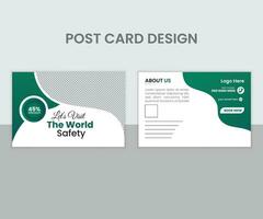 Travel Post Card Design , beautiful tour post card design vector