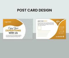 Real estate Post card Design . Unique Post Card Design vector