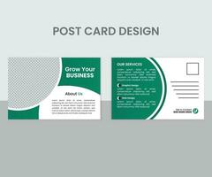 Business Post Card Design . Professional Post Card Design With color variation vector