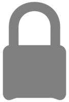 Padlock Silhouette, Flat Style, can use for Art Illustration, Pictogram, Logo Gram, Website or Graphic Design Element. Format PNG