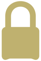 Padlock Silhouette, Flat Style, can use for Art Illustration, Pictogram, Logo Gram, Website or Graphic Design Element. Format PNG