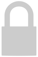 Padlock Silhouette, Flat Style, can use for Art Illustration, Pictogram, Logo Gram, Website or Graphic Design Element. Format PNG