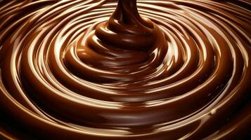 ai generado dulce chocolate caramelo comida foto
