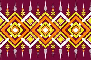 Geometric seamless ethnic pattern. Geometric ethnic pattern can be used in fabric design for clothes, decorative paper, wrapping, textile, embroidery, illustration, vector, carpet vector