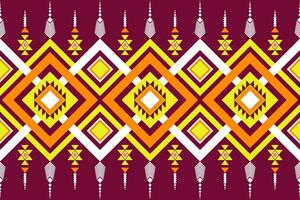 Geometric seamless ethnic pattern. Geometric ethnic pattern can be used in fabric design for clothes, decorative paper, wrapping, textile, embroidery, illustration, vector, carpet vector