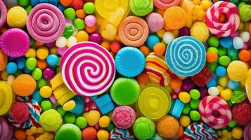 AI generated yummy tasty candy food photo