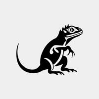 lizard icon in simple style isolated vector illustration