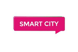 nuevo sitio web, hacer clic botón inteligente ciudad , nivel, firmar, discurso, burbuja bandera, vector