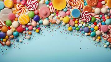 AI generated dessert birthday candy food photo