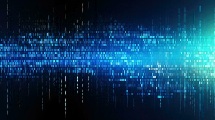 AI generated development code digital background