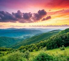AI generated Beauty of nature concept background. photo