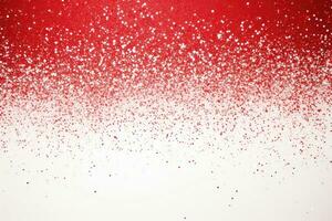 AI generated Abstract festive red background with red and icy circles with copy space for text. photo