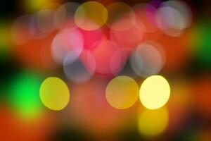 Joyful festive colorful bokeh spots for entertainment poster. photo