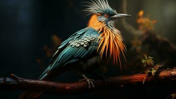 AI generated Hoatzin bird nature animal wildlife conservation photo