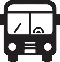 A Bus Icon vector silhouette black color 21