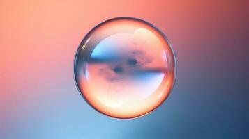 AI generated background with colorful and vibrant bubbles, ai photo