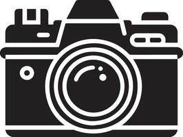 Camera Icon vector art illustration black color 5