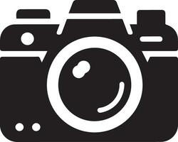 Camera Icon vector art illustration black color 7