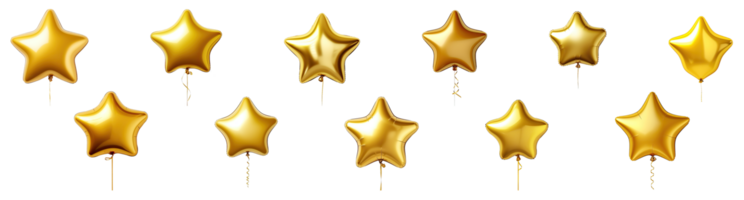 AI generated Star Shape Balloon transparent background png