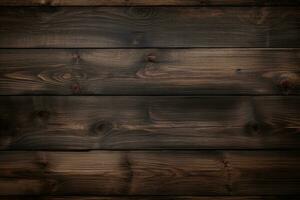 AI generated Wooden texture with natural pattern for background, wood planks, Design a dark wood background for various purposes, AI Generated photo