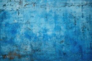 AI generated Blue grunge wall texture. Abstract background and texture for design, Dirty blue texture, AI Generated photo