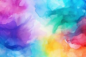 AI generated Abstract hand drawn watercolor background. Colorful vector illustration for your design, Display an abstract colorful watercolor background suitable for graphic design, AI Generated photo