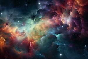 AI generated Cosmic space and stars, science fiction wallpaper. Beauty of deep space, AI Generated photo